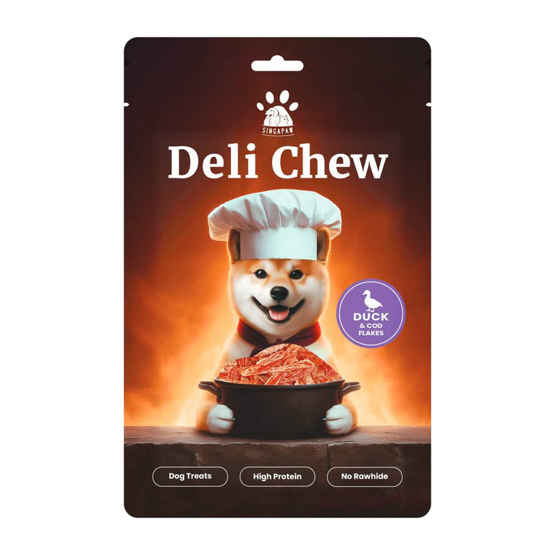 Singapaw Dog Deli Chew Duck & Cod Flakes 100g