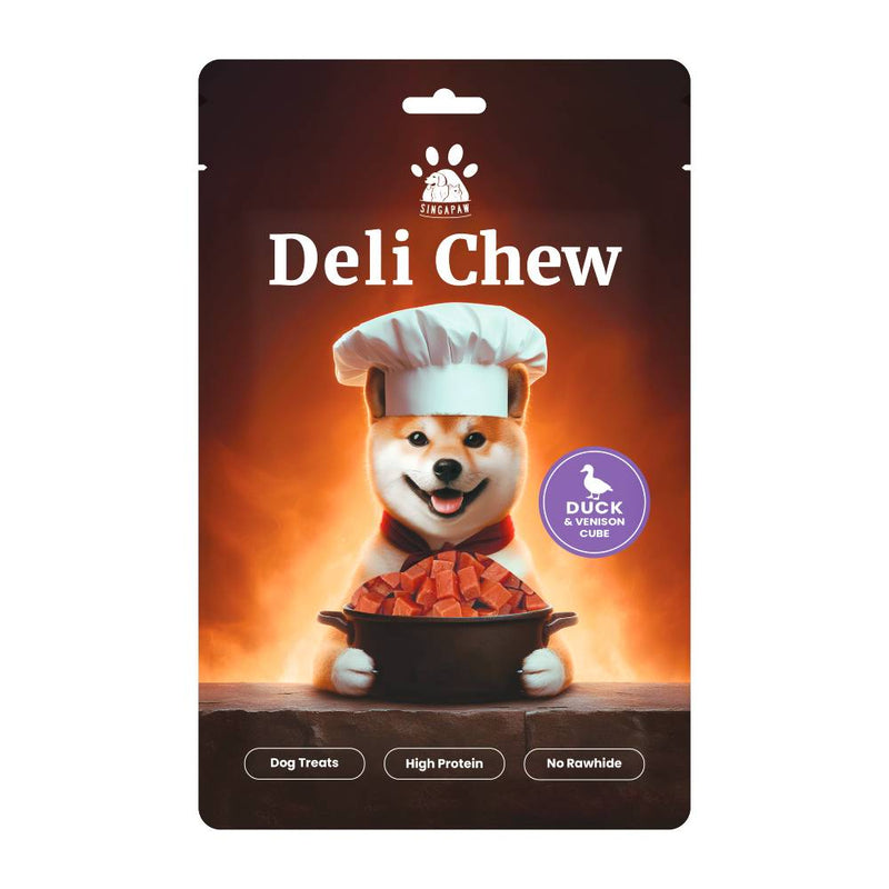 Singapaw Dog Deli Chew Duck & Vension Cube 120g