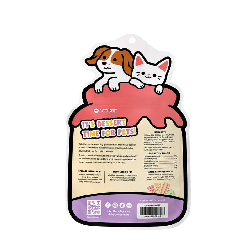 Singapaw Dogs & Cats Treats Freeze-Dried Minis 40g