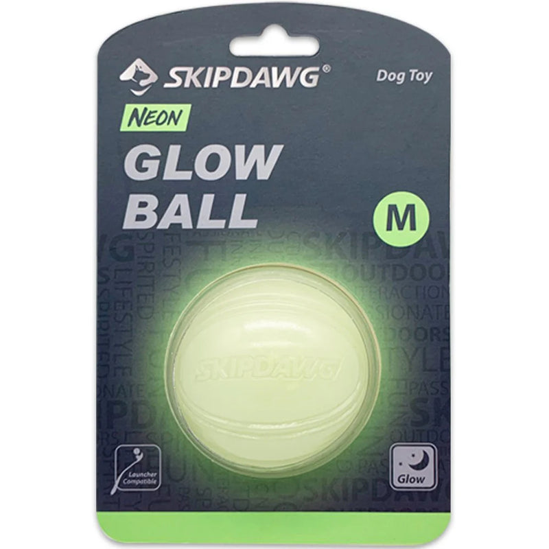 SkipDawg Dog Toy Neon Glow Ball