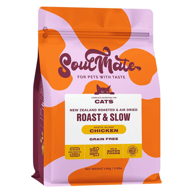 SoulMate Cat Roasted & Air Dried Roast & Slow North Island Chicken 1.6kg