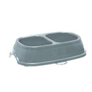 Stefanplast Break 11 Double Bowl Steel Blue 28cm x 17cm x H6cm