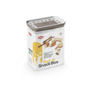 Stefanplast SnackBox Rectangular Airtight White & Light Dove Grey 2.2L