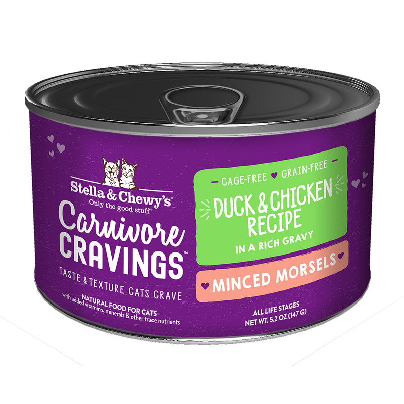 Stella & Chewy's Cat Carnivore Cravings Minced Morsels Duck & Chicken 5.2oz