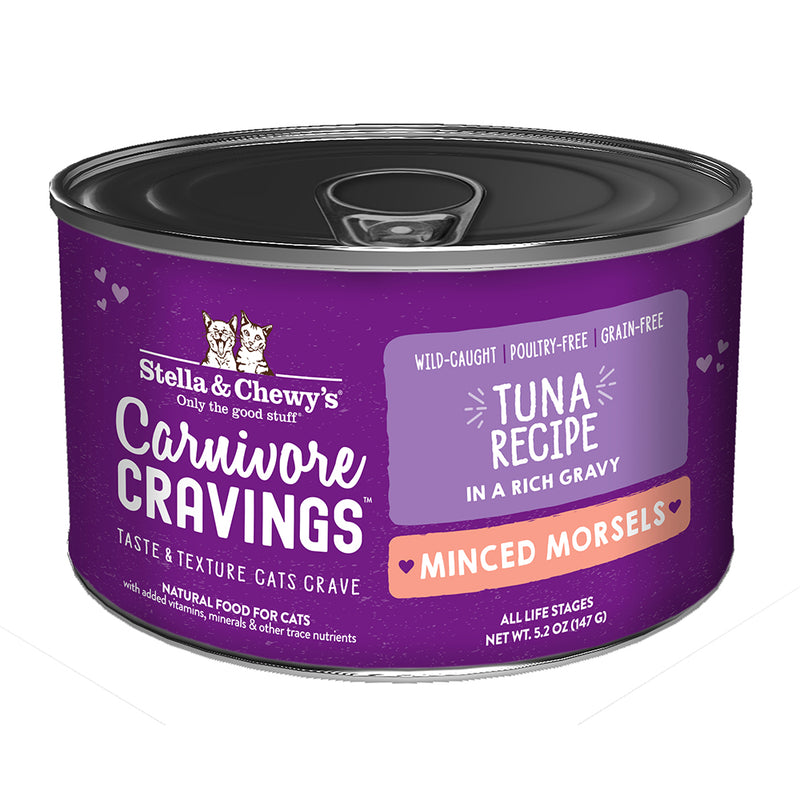 Stella & Chewy's Cat Carnivore Cravings Minced Morsels Tuna 5.2oz