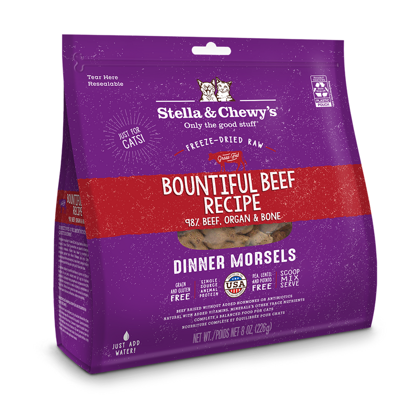 Stella & Chewy's Cat Freeze-Dried Dinner Morsels - Bountiful Beef 8oz