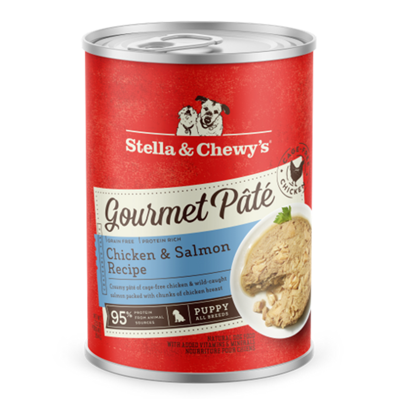 Stella & Chewy's Dog Gourmet Pate Puppy Chicken & Salmon Recipe 12.5oz