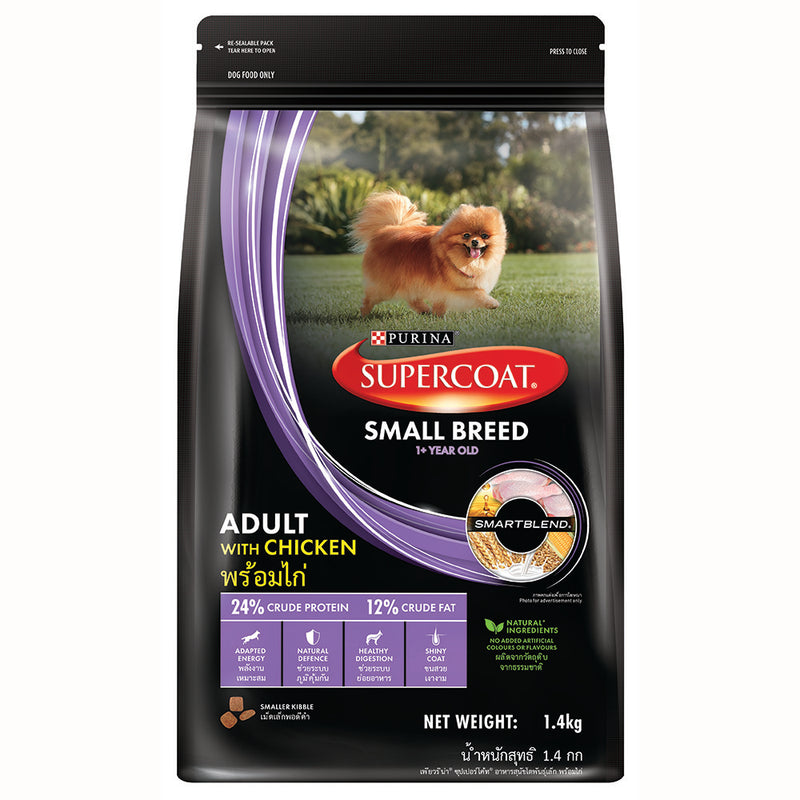 Supercoat Dog Adult Small Breed Chicken 1.4kg