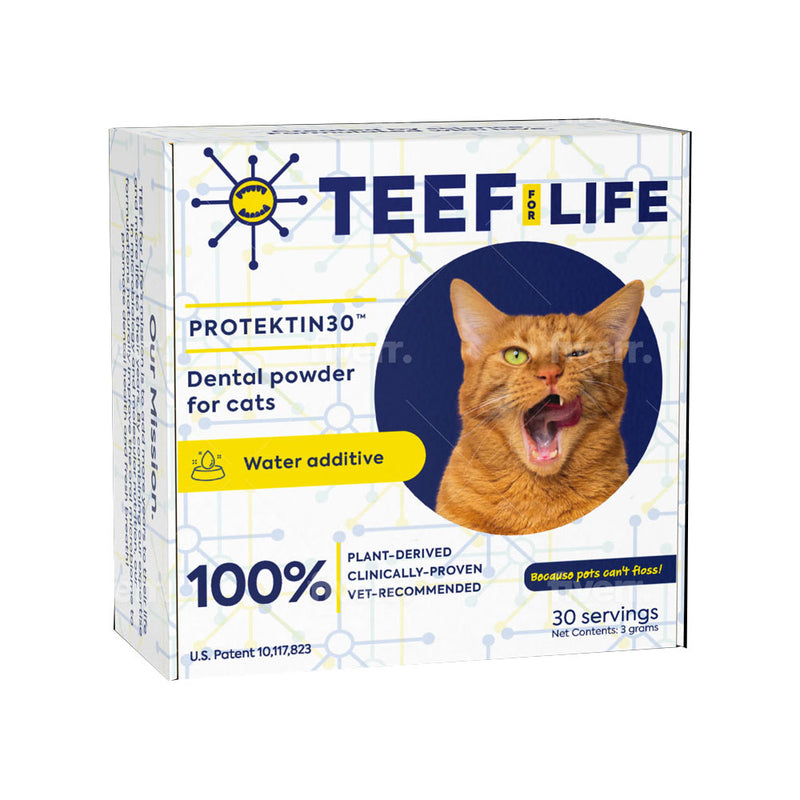 TEEF For Life Cat Protektin30 Dental Powder Water Additive 30 Servings