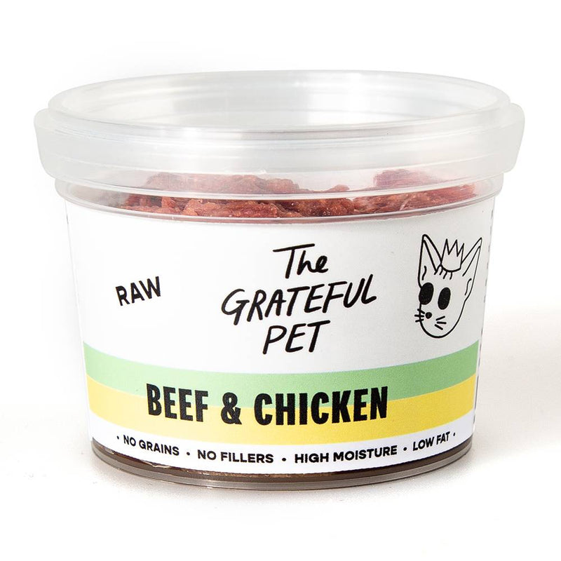 *FROZEN* The Grateful Pet Cat Raw Beef & Chicken 1.02kg (85g x 12)