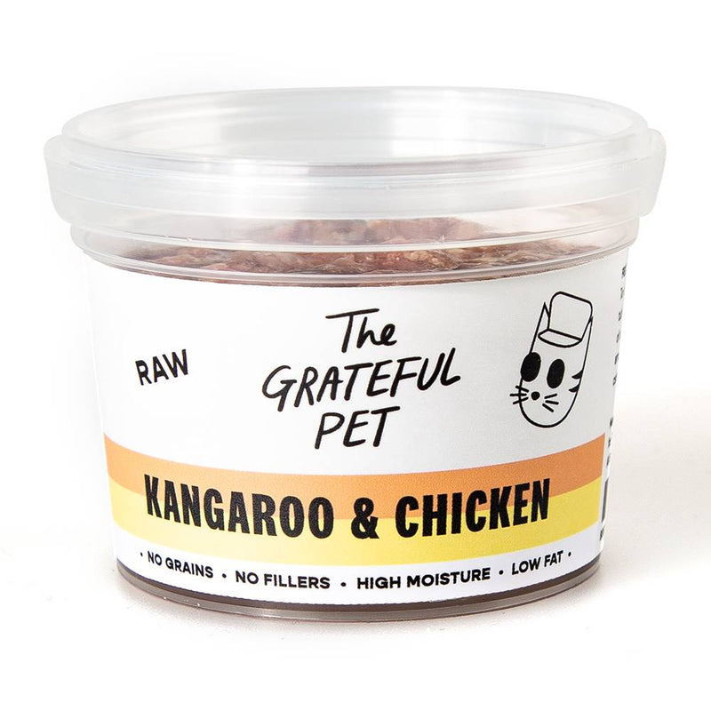 *FROZEN* The Grateful Pet Cat Raw Kangaroo & Chicken 1.02kg (85g x 12)