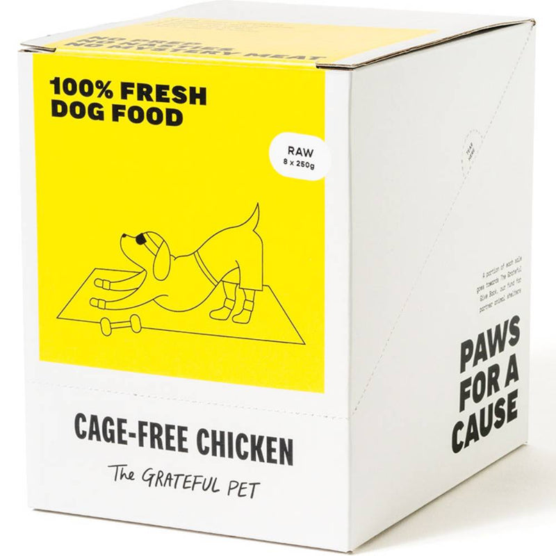 *FROZEN* The Grateful Pet Dog Raw Cage-Free Chicken 2kg (250g x 8)