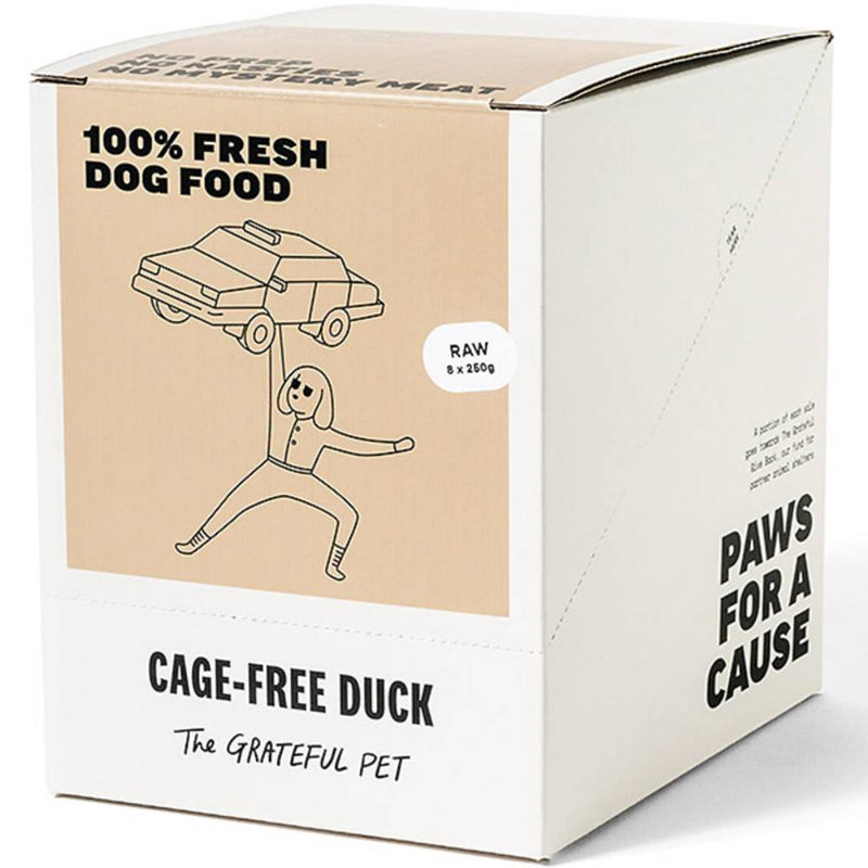 *FROZEN* The Grateful Pet Dog Raw Cage-Free Duck 2kg (250g x 8)