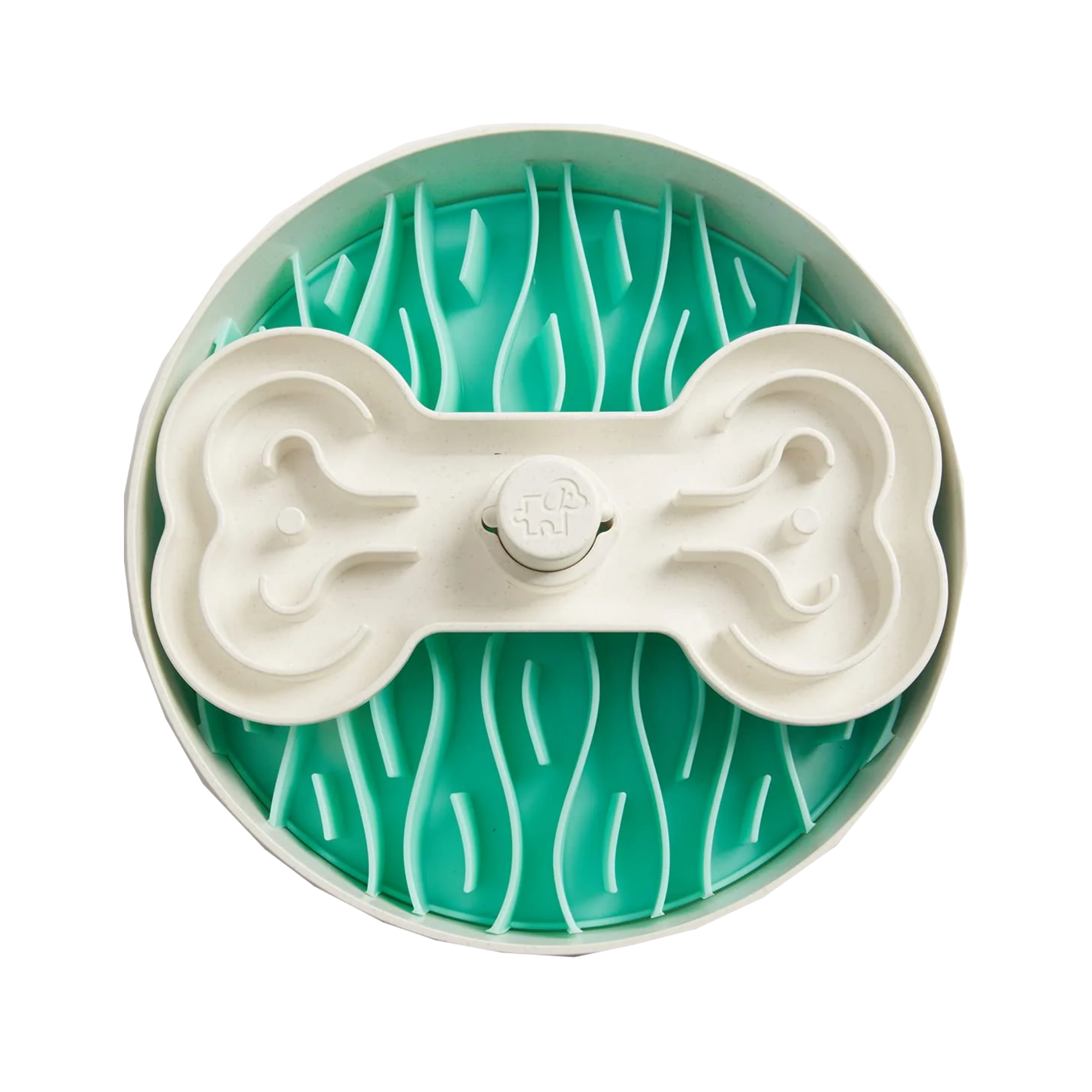 The Sourcesage Club Dog Slow Feeder Puzzle Bowl Lawn Green