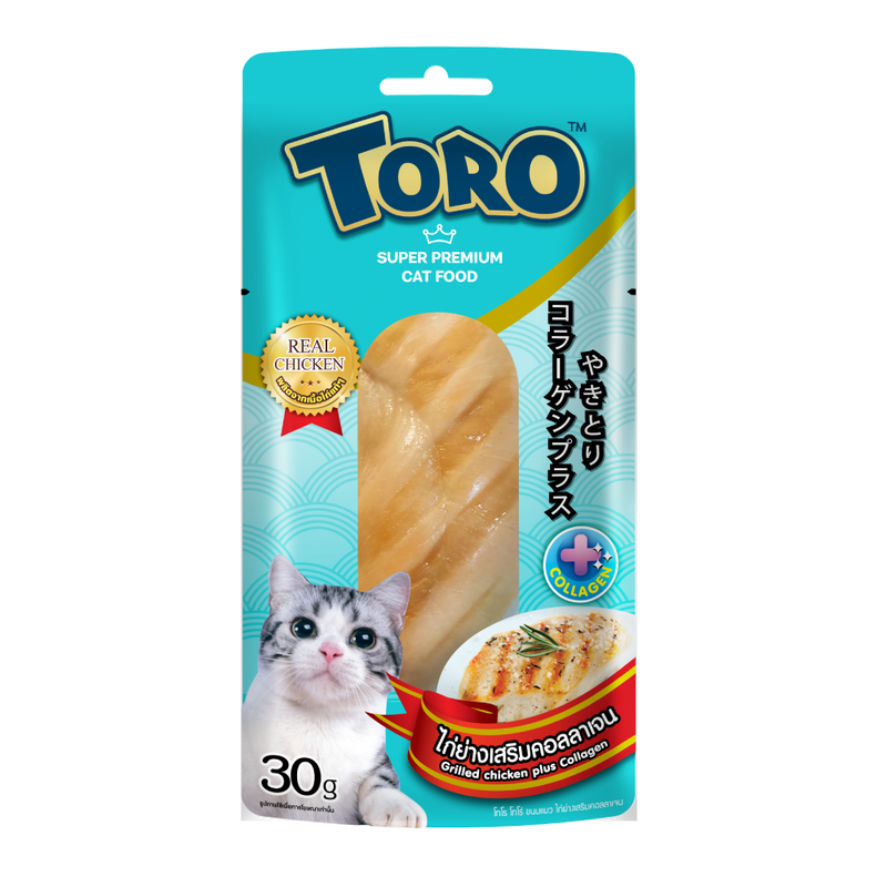 Toro Cat Treat Super Premium Grilled Chicken Plus Collagen 30g