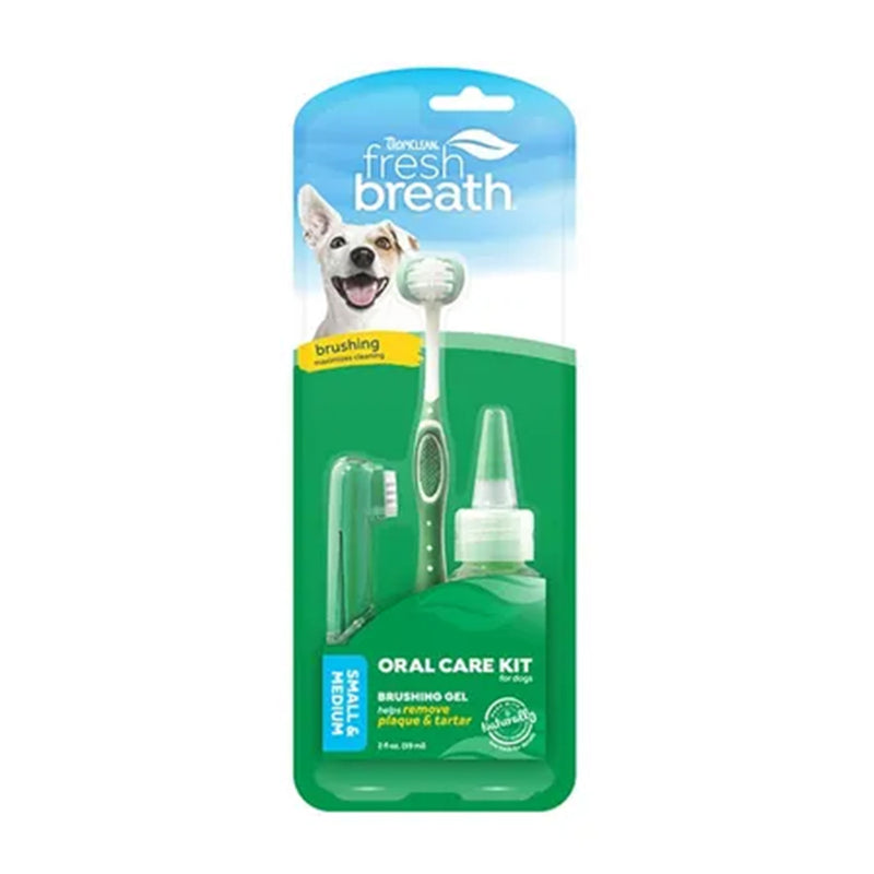 Tropiclean Fresh Breath Oral Care Kit for Small & Medium Dogs 2oz