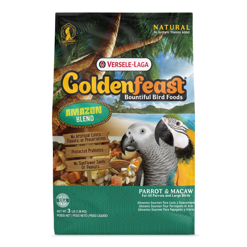 Versele-Laga Golden Feast Amazon Blend for All Parrots & Large Birds 1.36kg