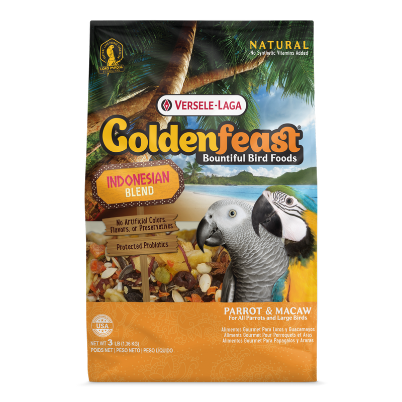 Versele-Laga Golden Feast Indonesian Blend for All Parrots & Large Birds 1.36kg