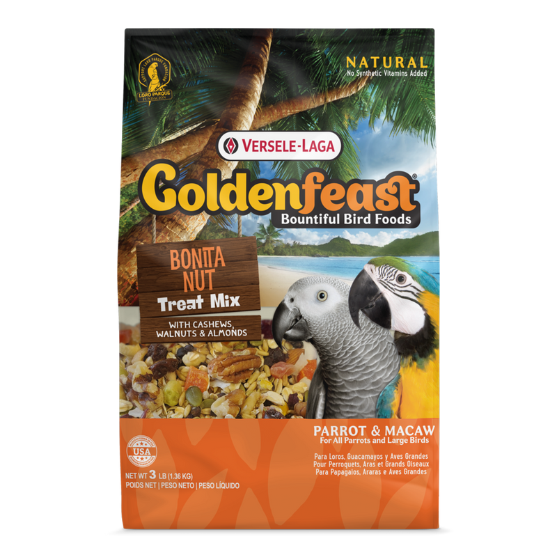 Versele-Laga Golden Feast Treat Mix Bonita Nut for All Parrots & Large Birds 1.36kg