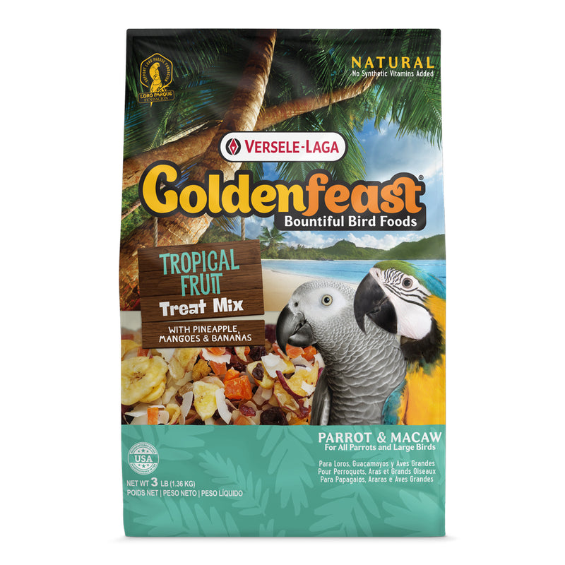 Versele-Laga Golden Feast Treat Mix Tropical Fruit for All Parrots & Large Birds 1.36kg