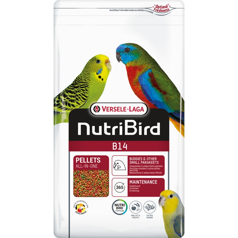 Versele-Laga NutriBird B14 Pellets - Budgies & Other Small Parakeets 3kg