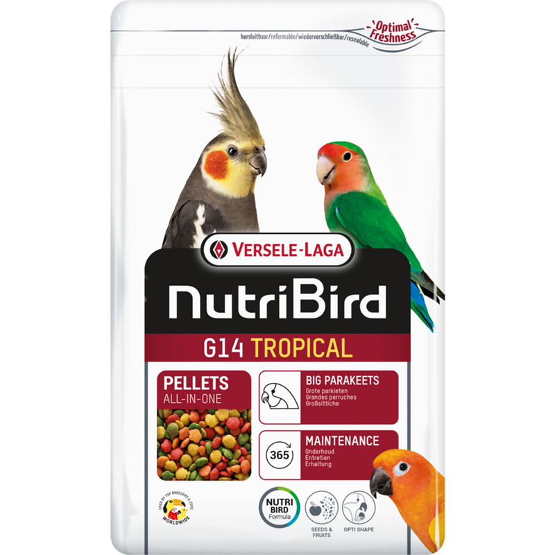 Versele-Laga NutriBird G14 Tropical Pellets - Big Parakeets 1kg