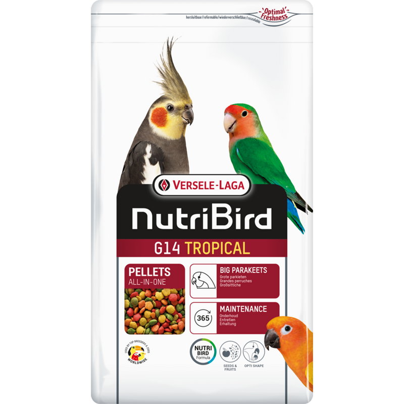 Versele-Laga NutriBird G14 Tropical Pellets - Big Parakeets 3kg