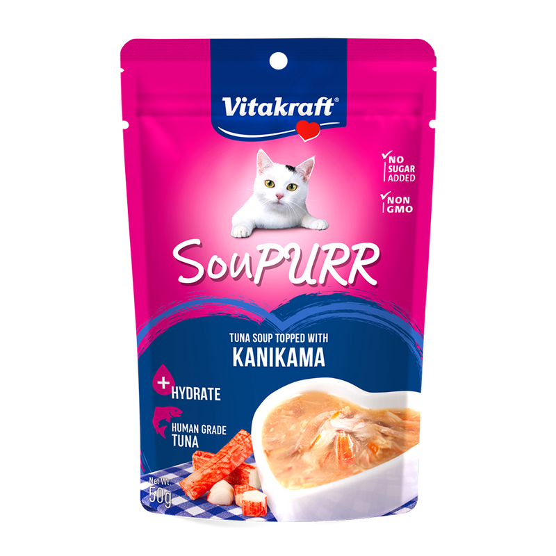 Vitakraft Cat Soupurr Tuna Soup Topped with Kanikama 50g