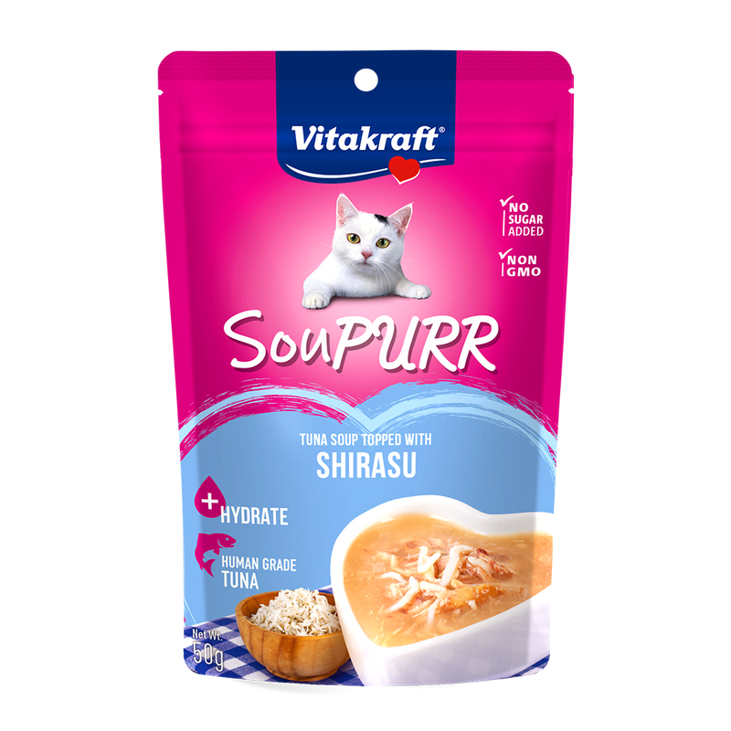 Vitakraft Cat Soupurr Tuna Soup Topped with Shirasu 50g