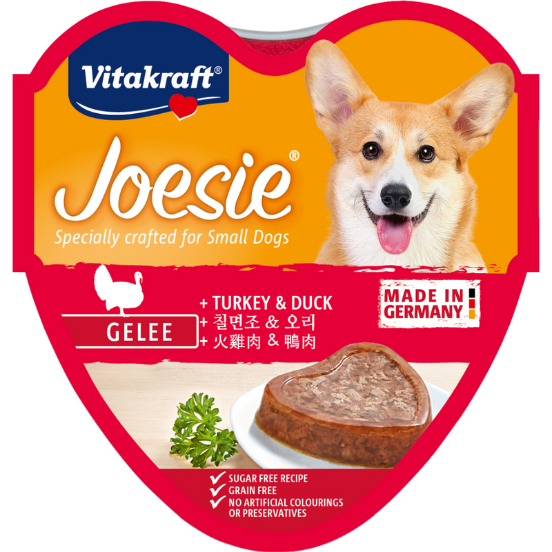 Vitakraft Dog Joesie Hearts Turkey & Duck 85g