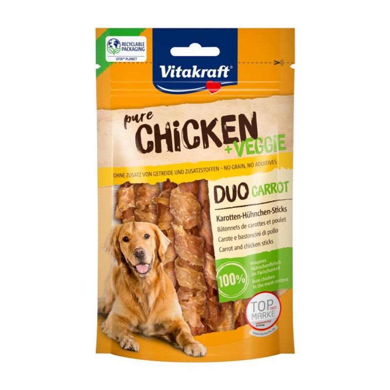 Vitakraft Dog Treats Pure Chicken Duo with Carrot 80g