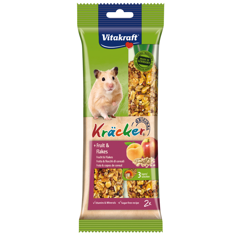 Vitakraft Kracker Fruit & Flakes Hamster 2pcs