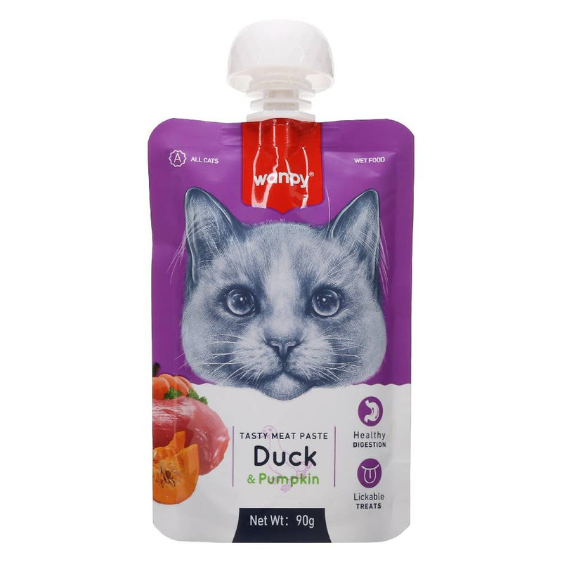 Wanpy Cat Tasty Meat Paste Duck & Pumpkin 90g