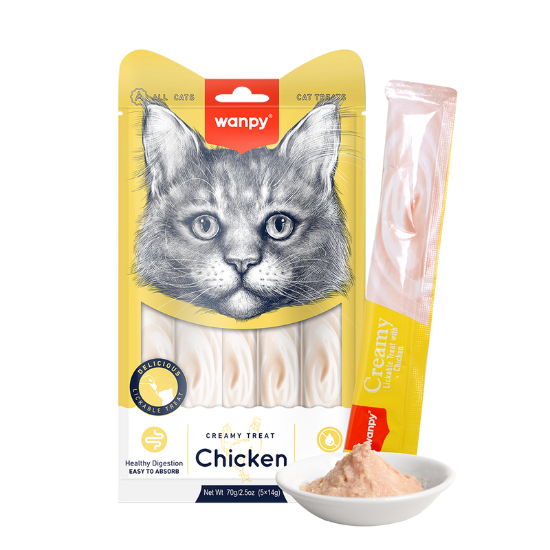 Wanpy Cat Treat Creamy Chicken 70g