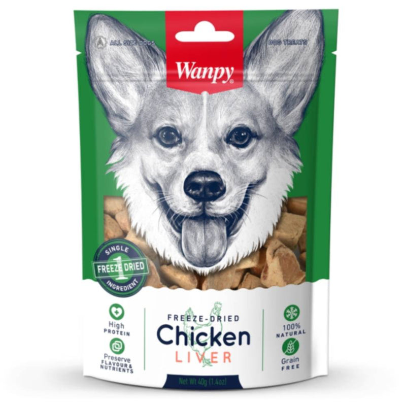 Wanpy Dog Freeze Dried Chicken Liver 40g
