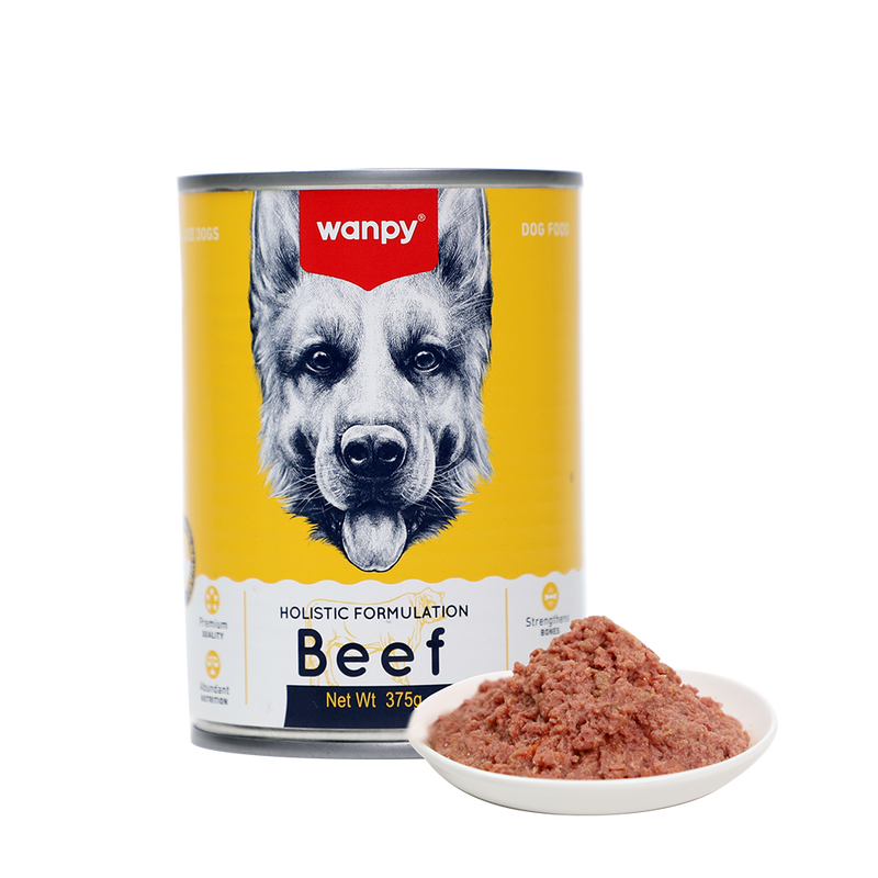 Wanpy Premium Dog Canned Food Beef 375g