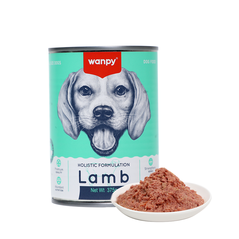 Wanpy Premium Dog Canned Food Lamb 375g