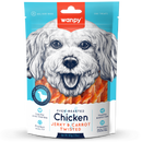 Wanpy Dog Oven-Roasted Chicken Jerky & Carrot Twisted 100g