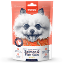 Wanpy Dog Soft Oven-Roasted Salmon & Fish Skin Bites 100g
