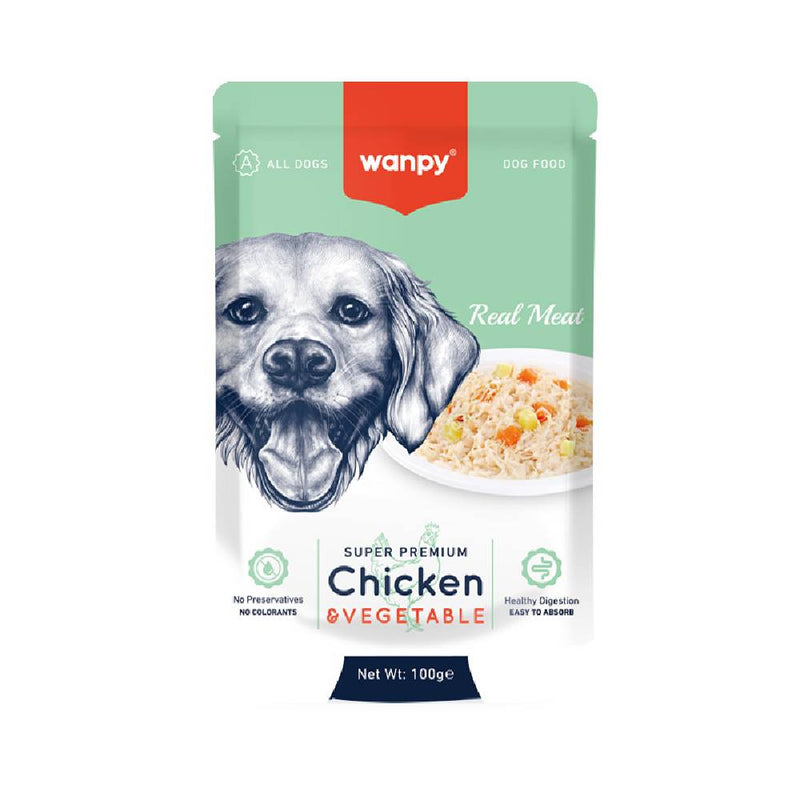 Wanpy Dog Super Premium Chicken & Vegetable 100g