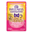 Wellness Cat Appetizing Entrees Shredded Chicken & Duck in Sauce 1.4oz
