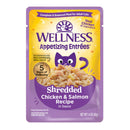 Wellness Cat Appetizing Entrees Shredded Chicken & Salmon in Sauce 1.4oz
