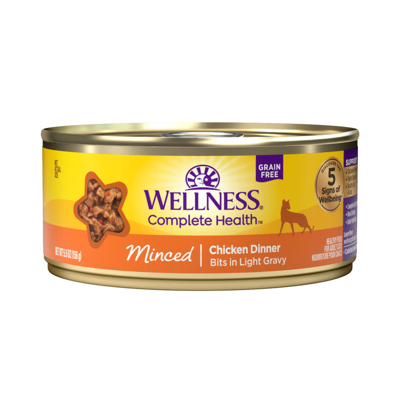 Wellness Cat Grain Free Minced Chicken Dinner 5.5oz