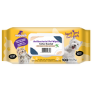 Woosh Pet Wipes Antibacterial - Cotton 100sheets