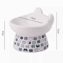 Xiaoxu Cat Raised Ceramic Feeding Bowl D15cm x H12cm