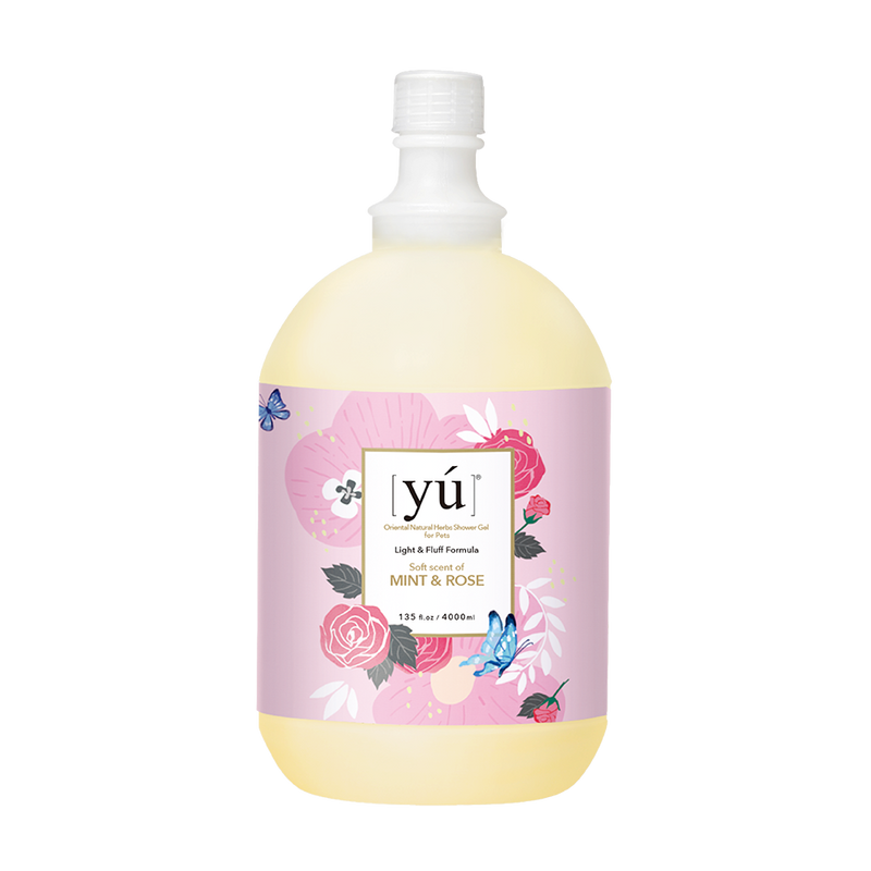 Yu Oriental Natural Herbs Shower Gel Mint & Rose for Cats & Dogs 4000ml