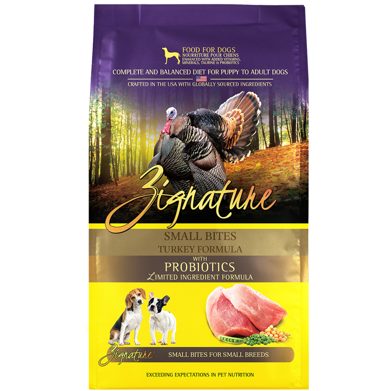 Zignature Dog Turkey Formula Small Bites 12.5lb