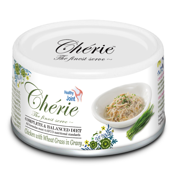 Cherie Cat Healthy Joint - Chicken with Wheat Grass in Gravy 80g