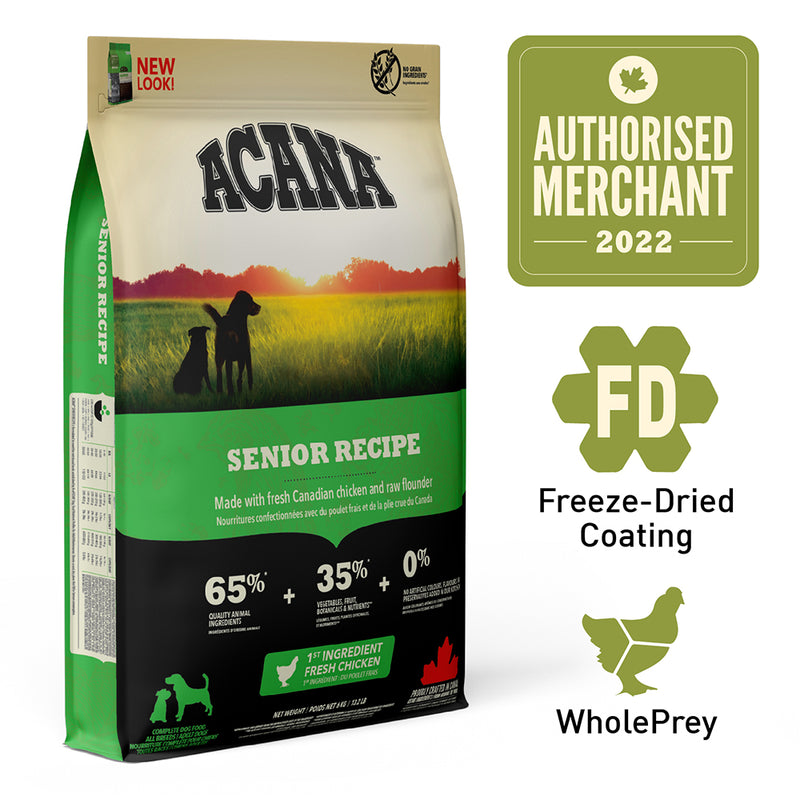 Acana Dog Freeze Dried Coated Senior 11.4kg