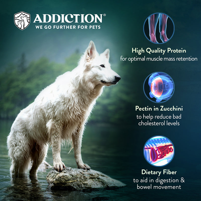 Addiction Dog Raw Alternative Steakhouse Beef & Zucchini 2lb